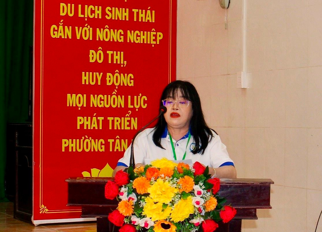 Luật sư Nguyễn Thị Hoàng, Chủ nhiệm Câu lạc bộ Luật sư tranh tụng Cần Thơ phát biểu